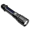 3 Modes Multi-function XPE Solar Professional USB Charging Portable LED Emergency Tactical Flashlight With Car Safety Hammer