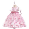 Wholesale Kids Clothing Wedding Dress Kids Party Flower Girls Net dresses for Girl L5089