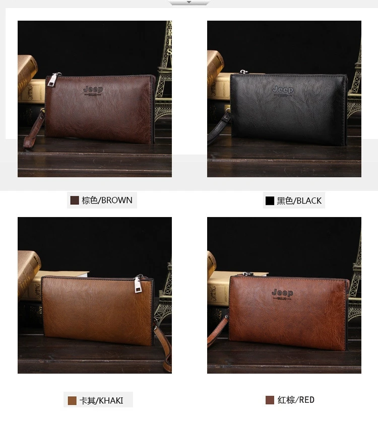
New Fashion Wallet men Long Clutch Bag Standard Zipper Men Wallets Purse 