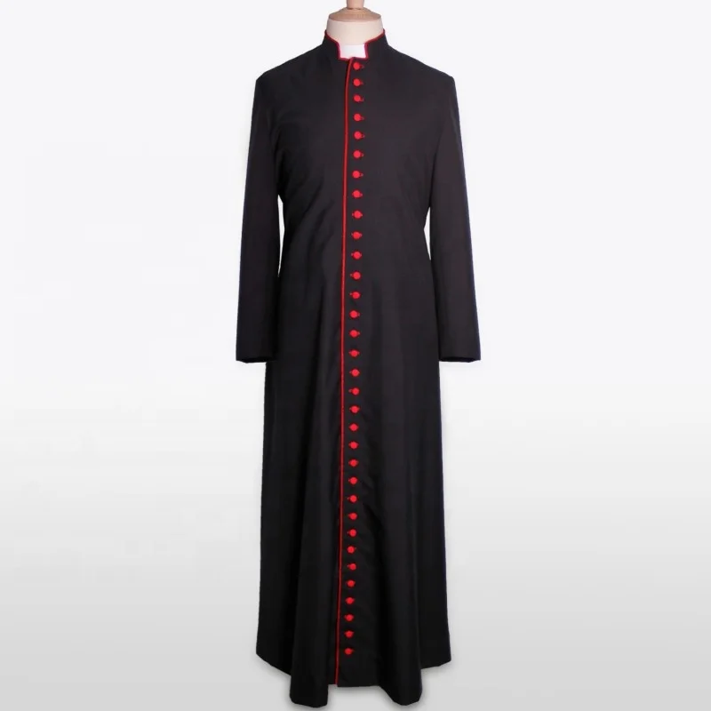 

High Quality Customized Clergy Cassock Gabardine Cross Colors, Custom