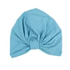 Europe America India Style Soft Cotton Plain and Stripes newborn Baby hospital bonnet Knot Hat toddler caps