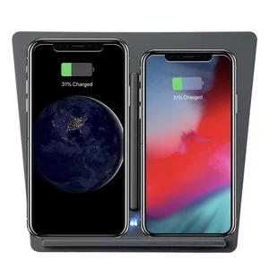 Wireless Dual Phone Charging Pad Tesla Model 3