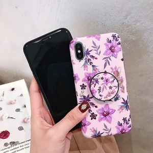 Floral Shockproof Hybrid Case iPhone 6 7 8 X XR Max