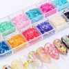 Natural Pearl Light Nail Sea Shell Slices Particle Crushed Shell Charm Manicure Nail Art Decoration