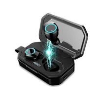 

China direct sales manufacturer X6 bluetooth 5.0 tws wireless earbuds earphone with 2600mAh power bank for iphone