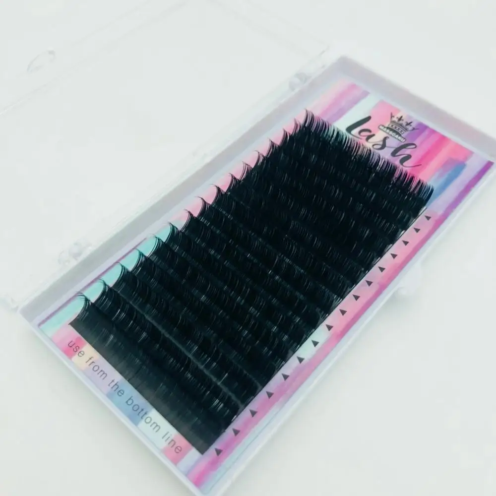 

Wholesale popular Private label own brand Individual Private Label Mink Flat Lashes, Black/variety color