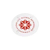 Round acrylic coaster with logo printing laser cut perspex polished board with 4 holes