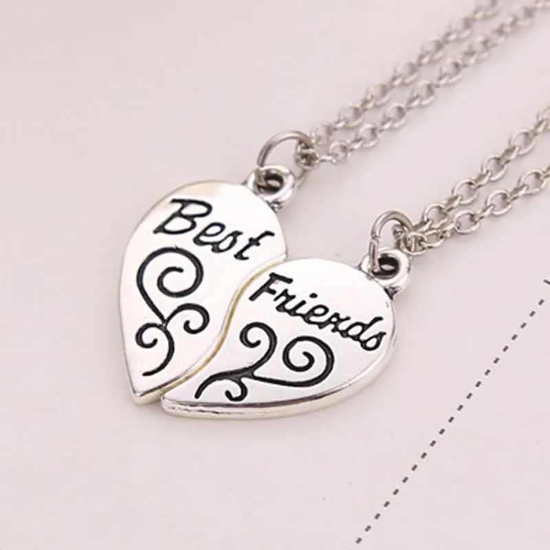 

Wholesale 2pcs best friend necklaces for 2 gifts graduation best friends necklace