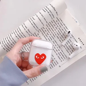 Cartoon Pattern Transparent Cover Airpods Case