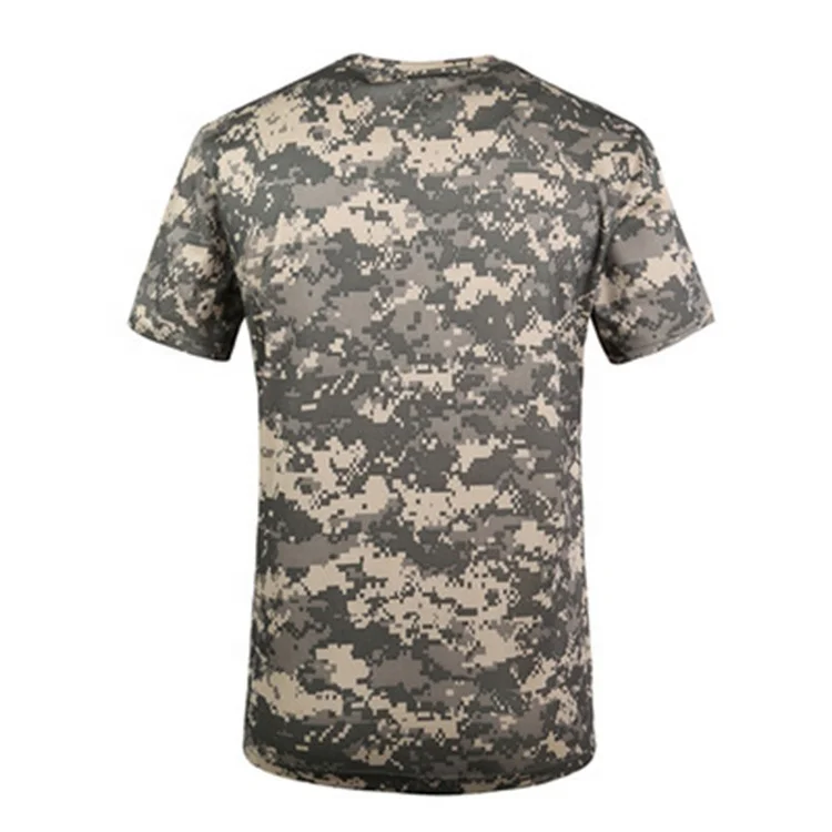 

Army fan quick-drying t-shirt oversize camouflage physical training round neck summer short sleeve quick-drying