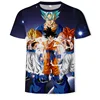 (Hot) High Quality Dragon ball z Clothing, dbz digital printing 3D T-shirt, cute Goku vegeta short-Coat