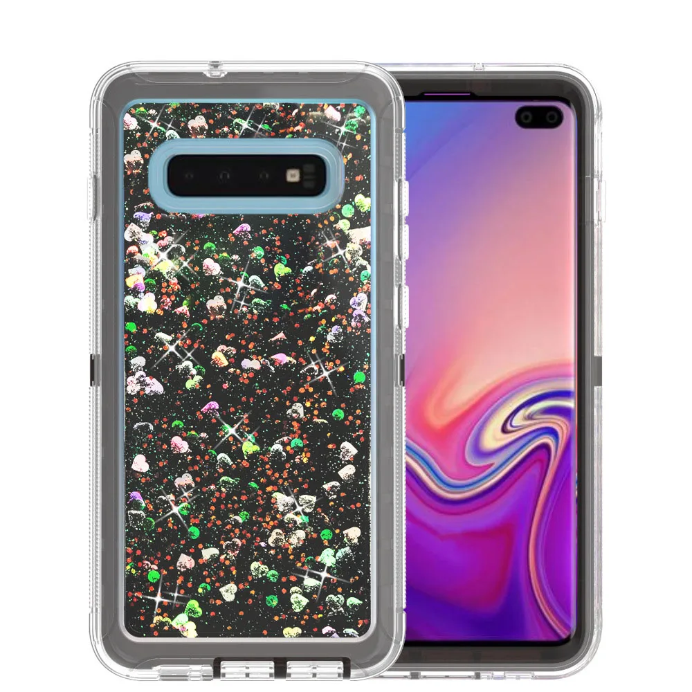 

Liquid Bling Robot Phone Case for iPhone X Quicksand Shockproof Waterfall Glitter Robot Heavy Duty Shiny Bumper Defender Cover, N/a