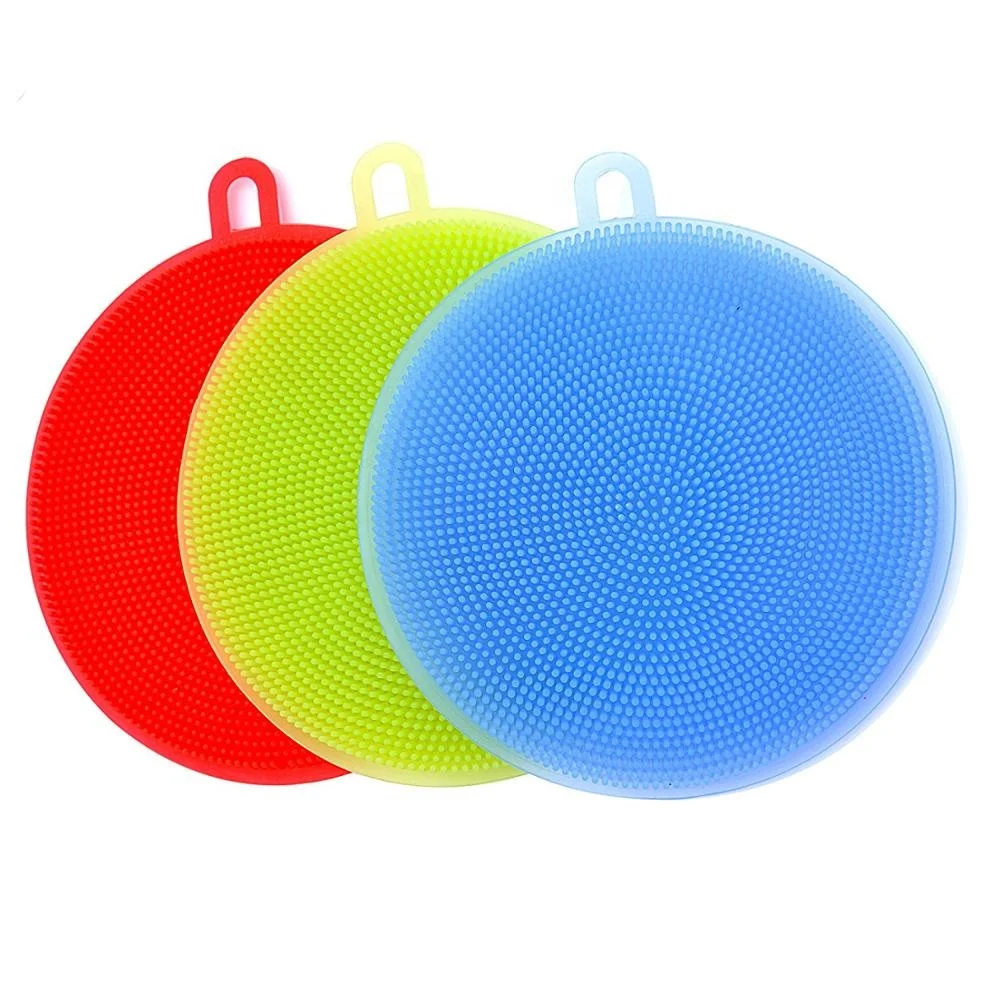 

Round Shape Silicone Dish Scrubber, N/a