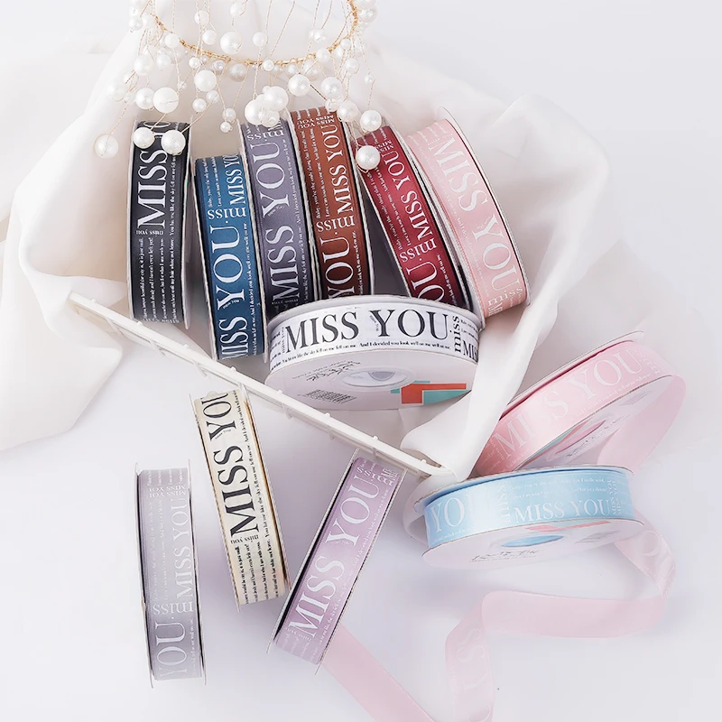 
Wholesale China Factory Custom Printed Satin Ribbon For Flower Wrapping 