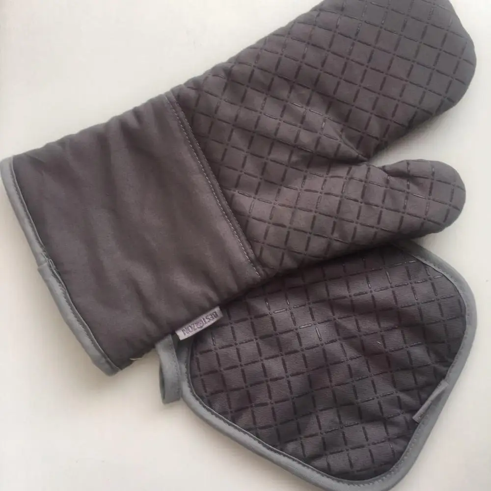 

Low price heat insulation Non-slip Silicone rubber oven glove, Optional