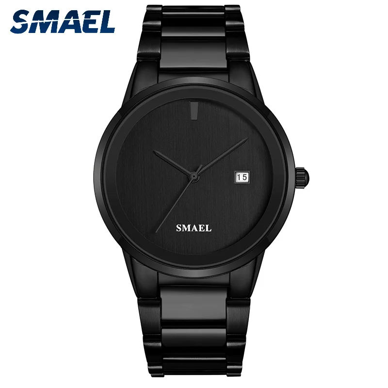 

SMAEL new water resistant men quartz watch 9004M alloy wrist watch, White gold;black;gold;silver;coffee