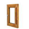 Commercial Buildings wood aluminum framed double leaf casement window
