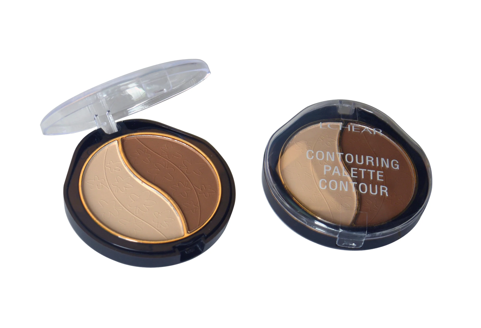 
LCHEAR 2 colors makeup waterproof long lasting foundation palette bronzer pressed powder 