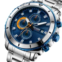 

Megir 2075 Men 2019 Hot Sell New Fashion Megir Mens Watches Stainless Steel Customs Quartz Date WristWatch Relojes Hombre