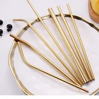 

SS18/8 Food Grade Colored Stainless Steel Long steal Drinking Straws