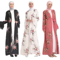 

China supplier best price muslim dress heavy chiffon fancy kimono in stock 2019
