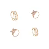 Romance Korean CZ Zircon Crystal Hollow Ban Piggy Bank Ring Cute Pig statement Ring Farm Animal Open Star Eternal Ring