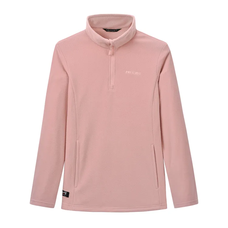 
pullover sports polyester in spring warm breathable fleece jacket 