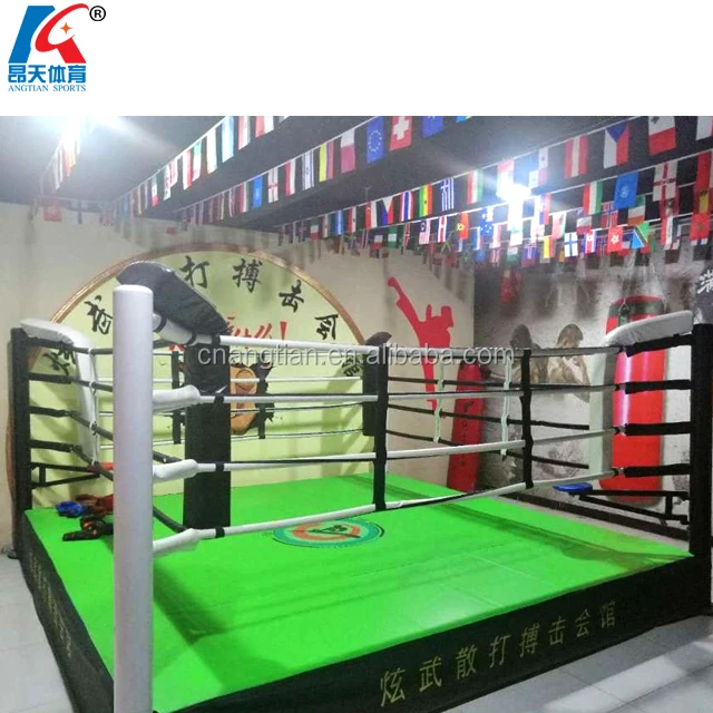 
ANGTIAN SPORTS hof boxing ring boxeo precio pugilato professional de lucha libre mma ring floor standing boxing ring 