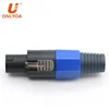 audio plugs professional four-core speaker plug audio cable connector ohm connector Long Tail Plug coaxial to xlr cable