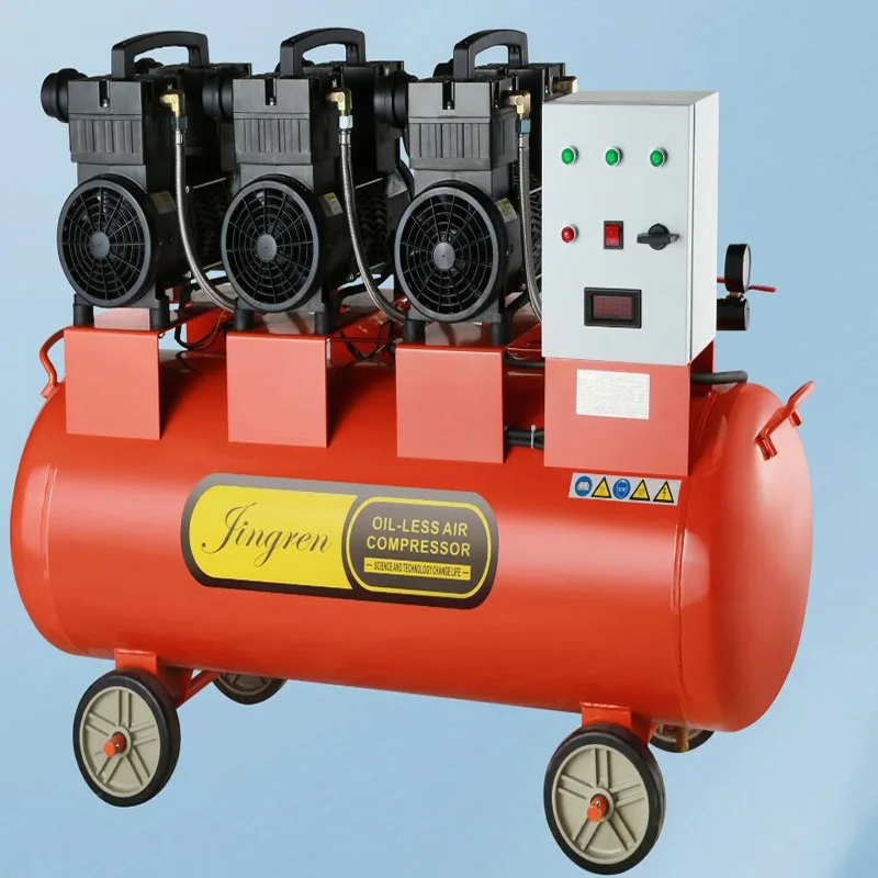 
Oil-free silent air compressor woodworking air pump small portable air compressor 