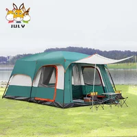 

OEM large space China custom 6 8 10 12 person folding camping tent price sunshade tent