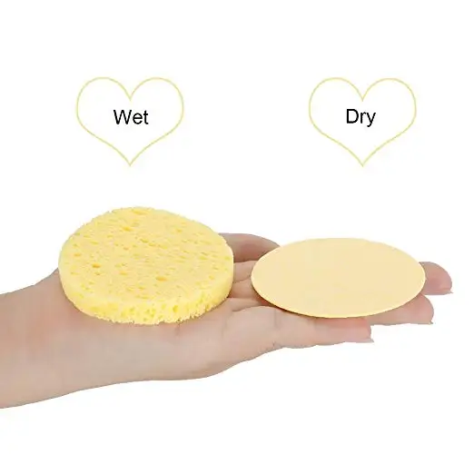 
100% Organic Cellulose Sponge Compressed For Face Cleaning 