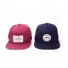 OEM wholesale Adult Free Size 5 Panel Custom Woven Label Logo Caps Hat