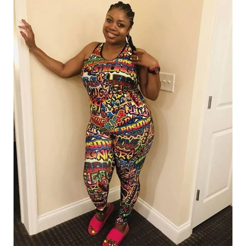 

Two Pieces Outfits Printed Long Sleeve Crop Top Pants For Autumn And Winter