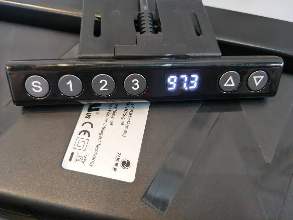 
electronic two motors three stages Height Adjustable Desk Sit to Stand automatic lifting desk 