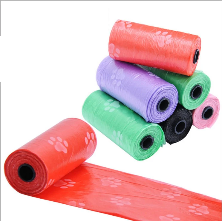 

Manufacturer wholesale PE biodegradable dog poo bags, Red,grey,pink,blue,green,purple or as your requirement