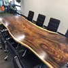 big conference table from south american walnut slab live edge natural solid wood table in stock
