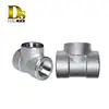 Densen Customized Stainless steel forged Threaded Equal Tee