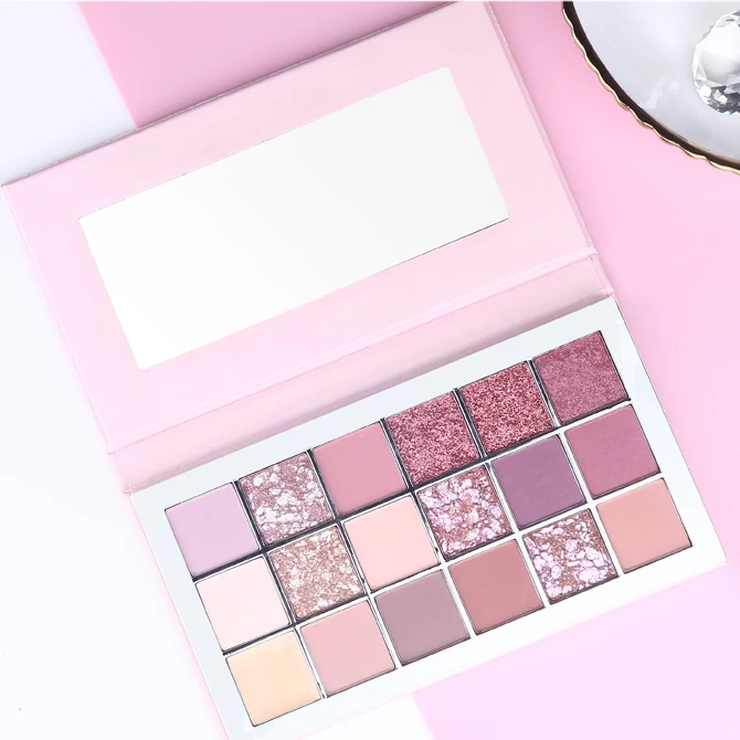 

Wholesale High Pigment Eyeshadow Palette Private Label 18 Colors Make Up Eye Shadow