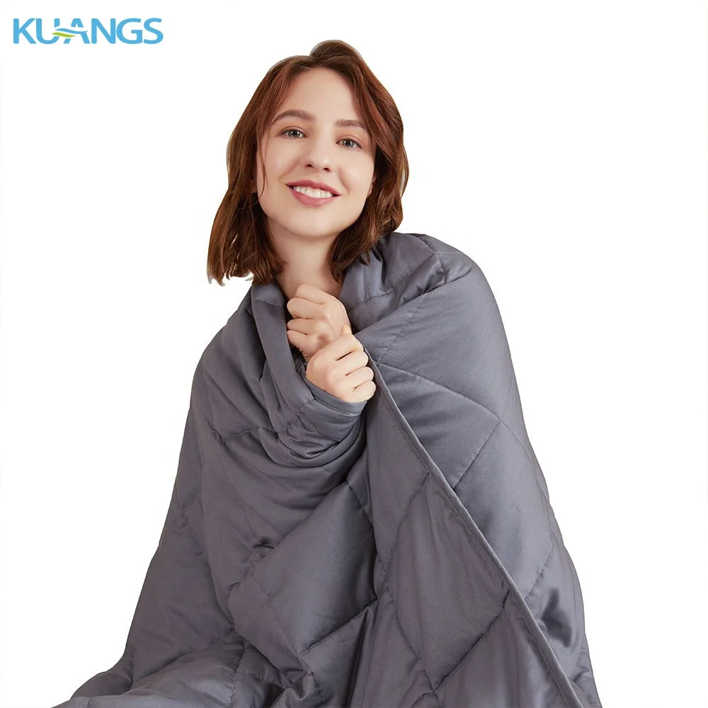 

Custom Cooling Weighted Blanket For Adult, Dark grey/light grey/navy blue/custom color