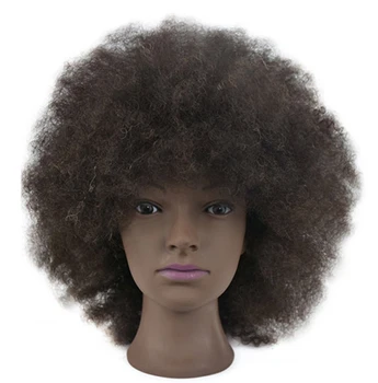 afro hair practice head