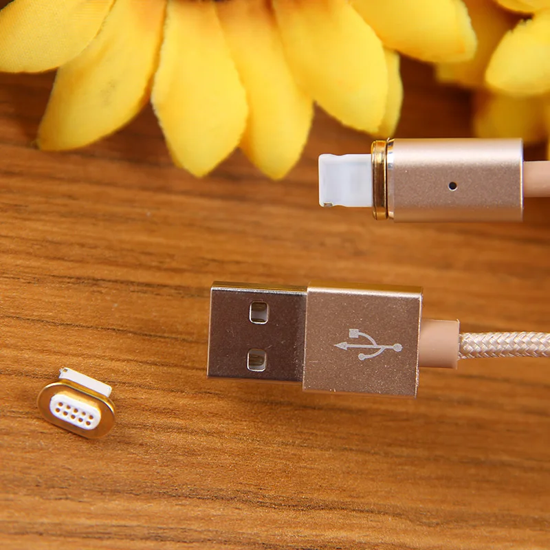 

Custom Mobile Phone Fast Charging 8 Pin Nylon Braided Usb Magnetic Data Cable