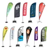 Personalizado bandera real estate feather rectangle flags banners