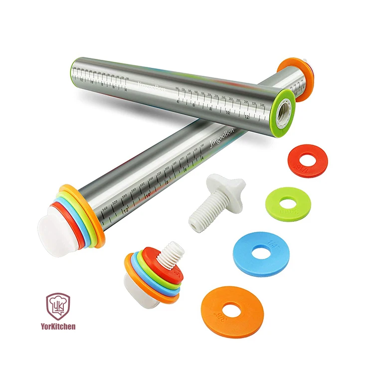 

Stainless Steel Adjustable Rolling Pin steel rolling pin