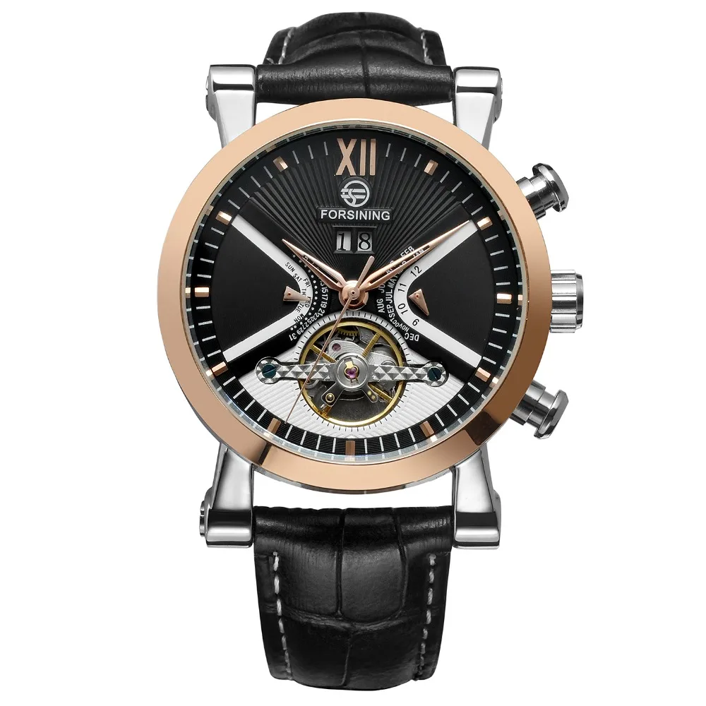 

Forsining 2371-2 Full Automatic Skeleton Mechanical Watch High-grade Large Dial Mens Business Wrist Watches Relogio Masculino