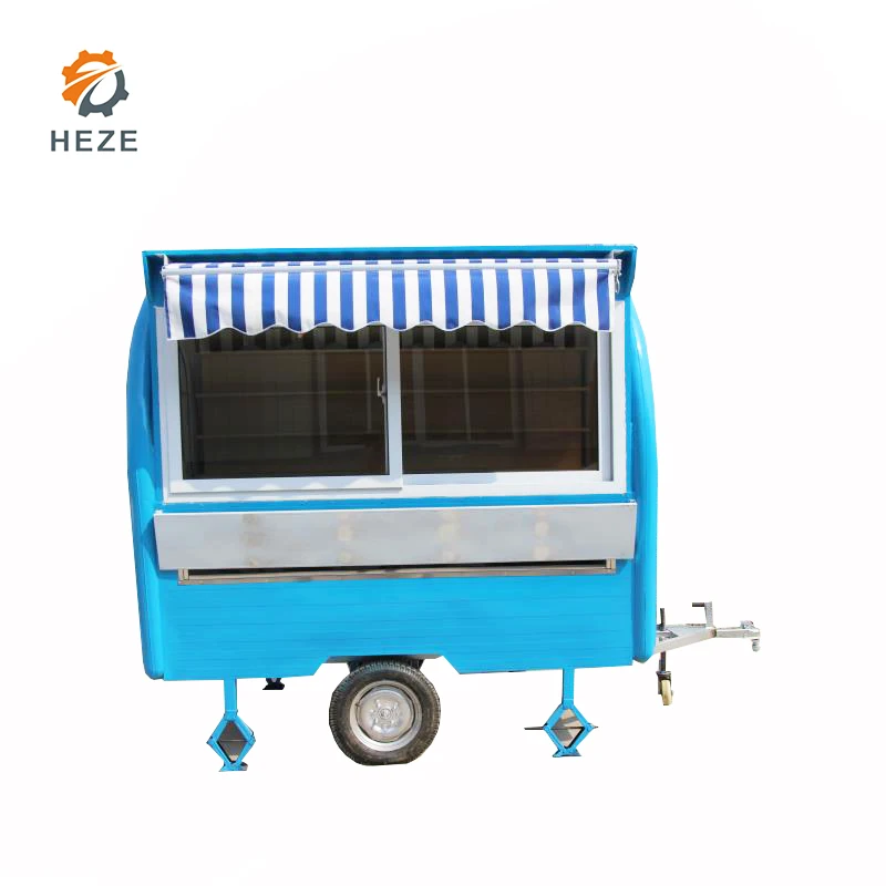 
Mobile Restaurant Trailer/ fry Ice Cream Roll Trailer/ fast Food Carts For Selling Food Truck 