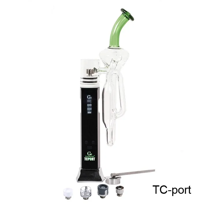 

electric enail dab rigs g9 enail Greenlightvapes G9 TC PORT oil dab wax tool dab pipe wholesale for dabber, Black