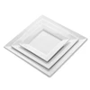 Best Selling Products Crockery Dishes Plates Ceramic Restaurant, White Hotel China Square Dinner Plates>