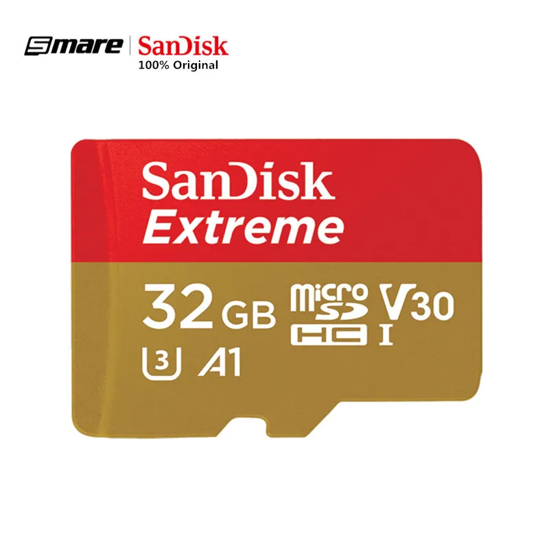 Original SanDisk Memory Card 32GB Extreme micro TF SD Card UHS-I C10 U3 V30 A2 64GB 128GB 256GB 400GB TF Cards Micro Memory Card
Original SanDisk Memory Card 32GB Extreme micro TF SD Card UHS-I C10 U3 V30 A2 64GB 128GB 256GB 400GB TF Cards Micro Memory Card