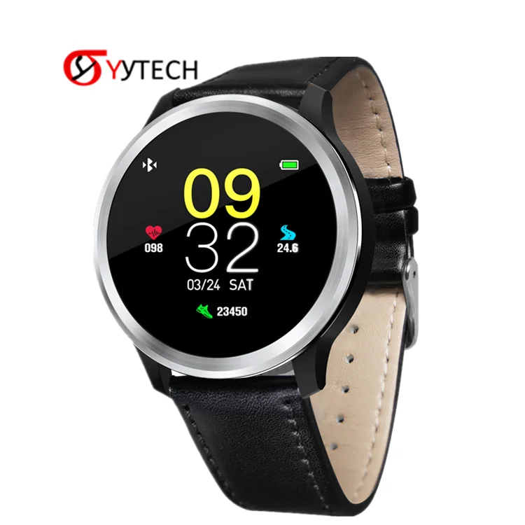

SYYTECH 2019 New E18 smart watch ECG+PPG heart rate blood pressure monitoring IP68 waterproof sports smartwatch bracelet, Brown;black